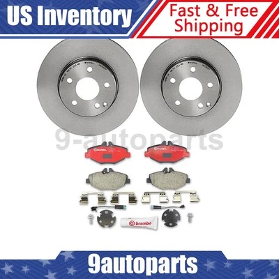 Brembo Front Brake Kit Disc Rotors Ceramic Pads for 2003-2009 Mercedes-Benz E320 - Image 1 of 4