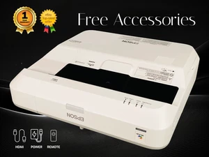 REFURBISHED Epson BrightLink 696Ui 3LCD Projector UST Interactive 3800 Lumens 4K - Picture 1 of 13