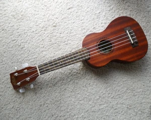 Kala KA-155 Satin Mahogany Soprano Ukulele with Ohana Bag/Soft Case - Picture 1 of 12