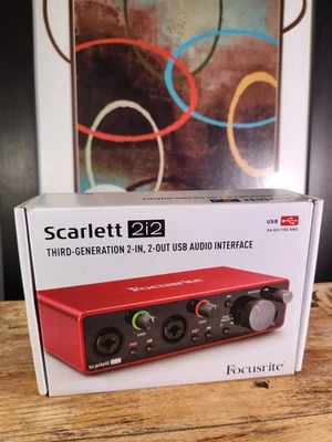 Focusrite Scarlett 2i2 3ª Generación Interfaz de Audio USB de 2 Canales - MOSC0025 Foto 1 de 2