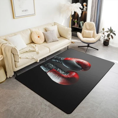 Alfombra Temática Boxeo 5'x7' Guantes de Boxeo Alfombras para Salón Dormitorio con B... Foto 1 de 4