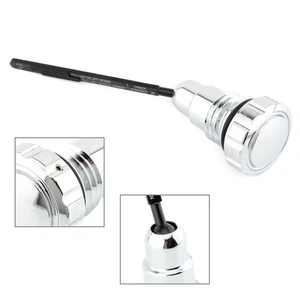 Oil Dipstick For Harley Touring FLHR FLHX FLH/T FLTR Alluminum Alloy Chrome AU - Picture 1 of 9