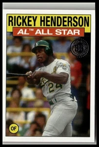 2021 Topps #86AS-8 Rickey Henderson 1986 Topps Baseball 35th Anniversary - Picture 1 of 2