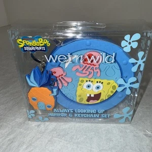 SpongeBob SquarePants Wet &wild Mirror And Keychain Set. New. Always Looking Up - Picture 1 of 2