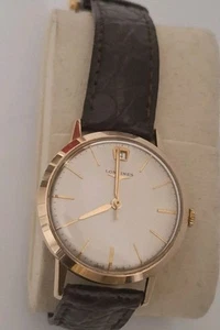 Vintage Longines Men Watch 9 CT GoldWind Up Swiss Made WORKING CONDITION - Picture 1 of 17
