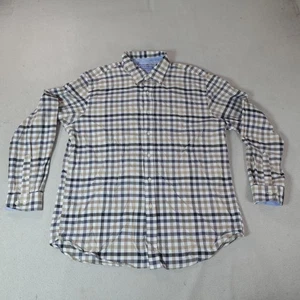 Saddlebred Hemd Herren XL braun grau kariert Oxford Business Freizeit Outdoor kariert - Bild 1 von 11