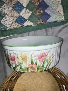 Vintage Sheffield Jade Lily Pattern NEVER USED 10” Casserole - Picture 1 of 3