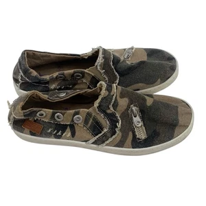 Baskets à enfiler en toile verte femme Blowfish pointure 7,5 camouflage Fariachi - Photo 1/9