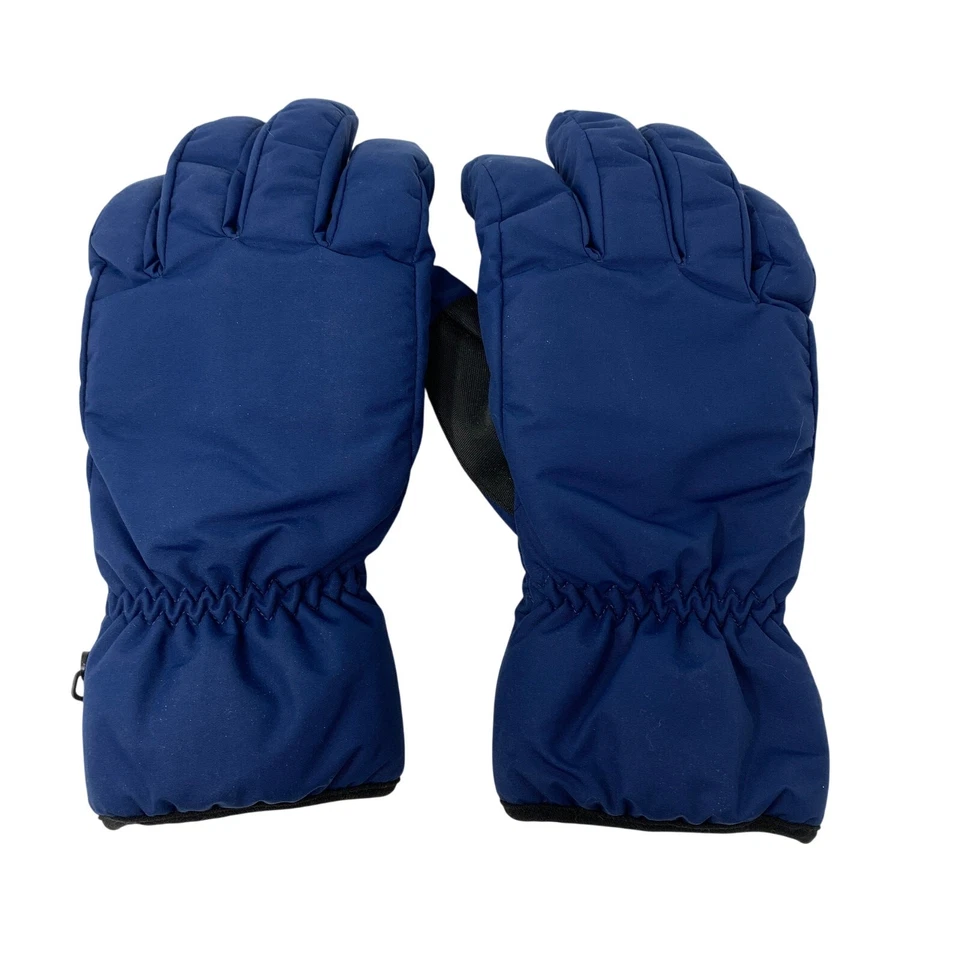 Guantes de esquí de invierno aislados Lands End para mujer talla grande azul negro  Foto 1 de 4