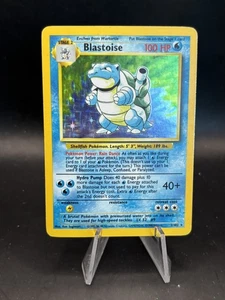 Blastoise 002/102 Base Set Holo Unlimited DAMAGED HP  - Bild 1 von 10