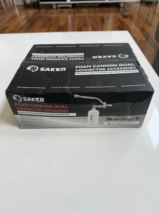 ¡NUEVO! Pistola lavadora a presión accesorio conector doble cañón de espuma Saker - Imagen 1 de 6