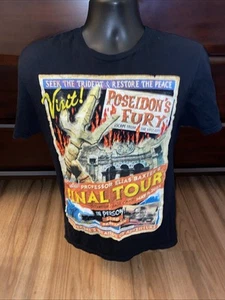 2023 Universal Islands Of Adventure Poseidon’s Fury Final Tour Shirt Sz Medium - Picture 1 of 5