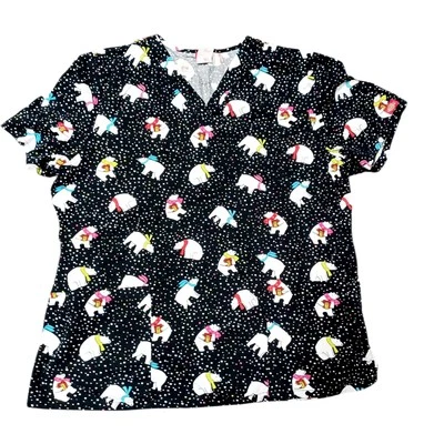 Blusa Médica DICKIES Uniforme Osos Polares Talla Grande Foto 1 de 2