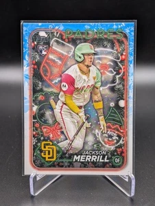 2024 Topps Holiday Jackson Merrill #H160 Rookie RC San Diego Padres - Bild 1 von 2