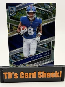 2024 Spectra Malik Nabers Neon Splatter 1/8, 1st On Print #118 💯💯💯🔥🔥🔥!!! - Picture 1 of 2