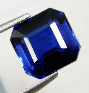 Excepcional zafiro azul natural de 4,80 quilates de Ceilán - piedra preciosa certificada - Imagen 1 de 6