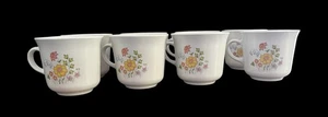8 Vintage Corelle Spring Meadow Kaffee 8 Unzen Tassen und Untertassen - Bild 1 von 4
