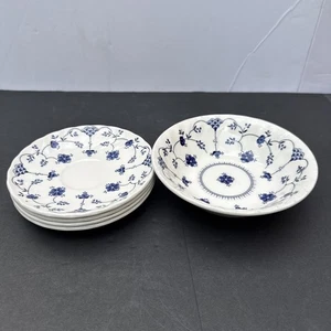 Juego de 7 ensaladeras/sopa de cebolla azul Churchill Staffordshire Inglaterra - Imagen 1 de 6