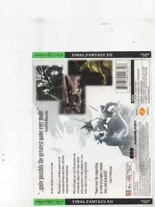 Final Fantasy VII Greatest Hits PS1 solo retro artwork autentico - Foto 1 di 2