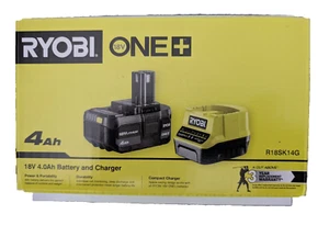 Ryobi 18v ONE+ 4Ah Battery & Charger Starter Combo Kit Newest Model - Picture 1 of 4