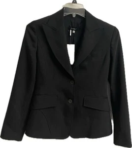 Montana Blu Italy Women's Blazer Black Jacket Size 44 Medium $987 - Picture 1 of 6