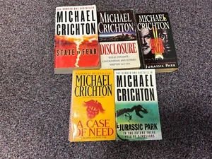 Michael Crichton Book Bundle X 5 Fantasy, Action, Adventure Free P&P - Imagen 1 de 1