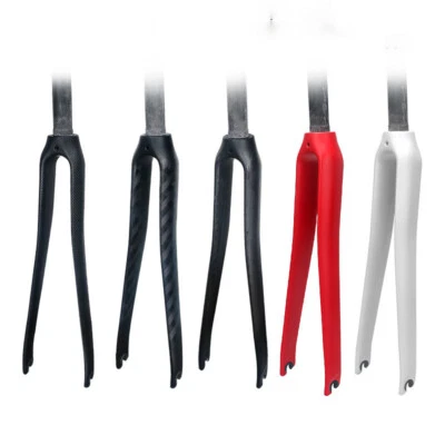 TOSEEK Carbon Fiber Road Bike Fork Bicycle UD/3K Rigid Forks 700C Steerer Tube - Image 1 of 4