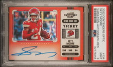 Skyy Moore 2022 Contenders Optic Variation Auto 5/50 PSA 9 Chiefs RC Rookie #134