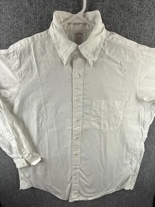 VTG Brooks Brothers Makers USA White Long Sleeve 15.5 33 Pocket All Cotton Men - Picture 1 of 17