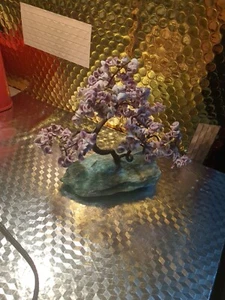 Antique Bonsai Gem Tree Jade Stone Base - Picture 1 of 10