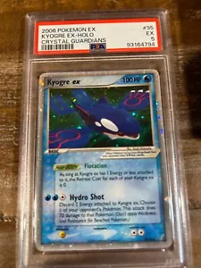 POKEMON 2006 EX Guardiani dei Cristalli KYOGRE EX Holo #95 PSA 5 RARO - Foto 1 di 2