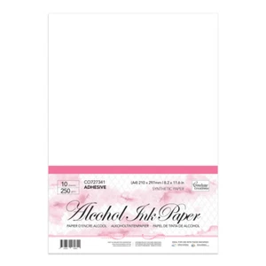 Papel de tinta sintético de alcohol Couture Creations - adhesivo blanco A4 250gsm (10/paquete) - Imagen 1 de 2