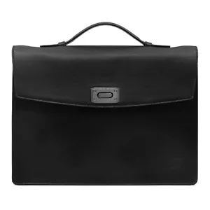 S.T. Dupont schwarzes Dokument/Laptop-Halter, Aktentasche 093100, neu in Tasche - Bild 1 von 7