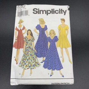 Simplicity Vintage Sewing Pattern #8282 Misses Dress in Two Lengths Sizes 6-10 - Picture 1 of 3