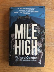 Mile High by Richard Condon 1970 Vintage Dell Paperback Book, Suspense Thriller - Picture 1 of 9