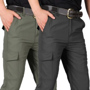 Herren Solid Hose Wandern Schnelltrocknend Leicht Outdoor Wasserdicht Freizeit ⊿ - Bild 1 von 17