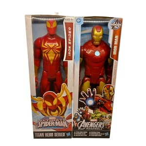 Marvel Avengers Titan 12 Inch Classic Iron Man & Iron Spider-Man Figuren 2013 - Bild 1 von 2