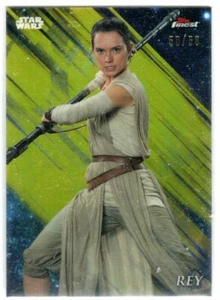 STAR WARS 2018 FINEST GOLD REFRACTOR PARALLEL 78 REY #D 50/50 1OF1 - Picture 1 of 2
