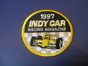 INDY CAR RACING MAGAZINE 1997 Jacket Shirt Hat 3" Patch * - Picture 1 of 2