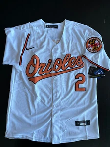 Gunnar Henderson #2 Men's Baltimore Orioles White Flex Jersey MEDIUM - NWT - Picture 1 of 3