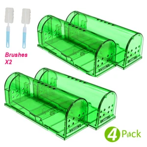 4 pack Humane Mouse Traps Live Catch and Release Best Selling Mousetrap rat trap - Picture 1 of 16