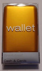 Brookstone Cash & Cards Wallet Orange New - Picture 1 of 2