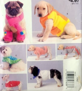 Uncut McCalls Stitch n Save M9254 M5776 Sew Pattern Dog Coats Jackets Sweatsuit - Picture 1 of 4