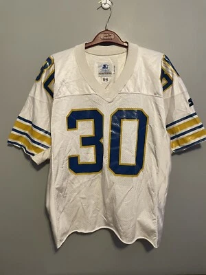 Винтажная футболка стартера Pittsburgh Pitt Panthers футбол 30 размер 52 белая (A288) - Изображение 1 из 4