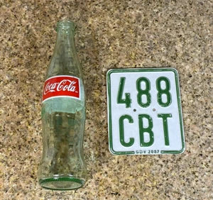 German Germany Motorcycle License Plate # 488 CBT DEUTSCHLAND 3 yrs EXPIRED 2007 - Picture 1 of 5