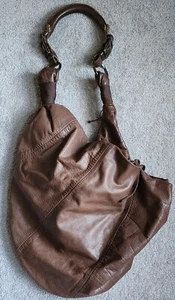 ALLSAINTS - CARLOS MINI SACK Brown Leather Saddle Shoulder Bag WBA 413 - AW/08 - Picture 1 of 24