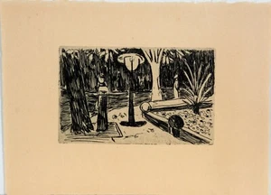 Hans Meyboden/ Radierung/ Nachlaßdruck verso gestempelt - Bild 1 von 3