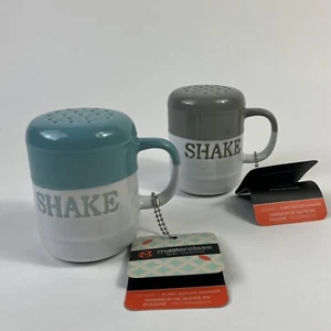 Masterclass Retro Collection Ceramic Icing Sugar Shaker Set of 2 - Picture 1 of 7