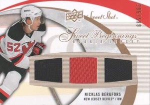 2007-08 Sweet Shot Hockey #105 Nicklas Bergfors RC Jersey /599