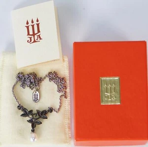Vintage Retired James Avery Pearl Vine Sterling Silver Pendant Chain 18" w/ Box - Picture 1 of 9